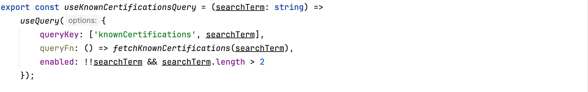 Tanstack Query example